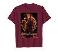 House of The Dragon Rhaenyras Poster T-Shirt, Homme, Marron, S