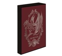 House of the Dragon Saison 2 Toile lumineuse - Art officiel Game of Thrones sur toile LED avec de superbes lumières, avec illustrations S2, parfait pour les fans, idéal pour la décoration de la maison