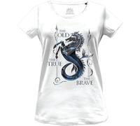 House Of the Dragon WOHOFTDTS013 T-Shirt, Blanc, XL Femme