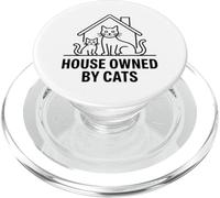 House Owned by Cats PopSockets PopGrip pour MagSafe
