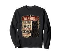 House Panther m'a entraîné Un Patron de Chats Noirs au Design Amusant Sweatshirt