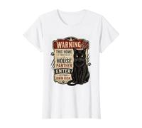 House Panther m'a entraîné Un Patron de Chats Noirs au Design Amusant T-Shirt Graphique avec Valeur