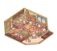 House Scene Stickers, Miniature Scene Decal, Decorative Home Stickers, Cartoon Scene Stickers, Toddler Wall Stickers Home Decoration Stickers Scene Stickers For Boys, Girls, Toddler, Children