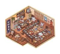 House Scene Stickers, Miniature Scene Decal, Decorative Home Stickers, Cartoon Scene Stickers, Toddler Wall Stickers Home Decoration Stickers Scene Stickers For Boys, Girls, Toddler, Children