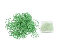 House Shaped Paper Clips 100Pcs | Iron Wire Multifunctional Organizing Clips for Office/School/Home | Decorative Paper Clips for Documents, Albums, Cards, Bookmarks & Presents (Green)