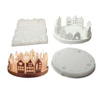 House Silicone Casting Mold - Small House Plug-in Candle Holder Mold - Soft Texture Craft Making Tool For Weddingss, Christmas, Birthdays, Engagements, Thanksgiving And Others