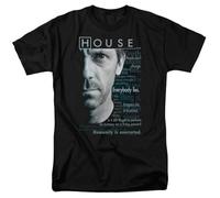 House TV Show Dr. House Houseisms Tee Shirt Black XL