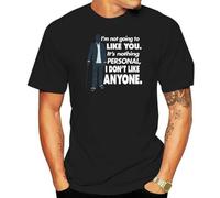 House TV Show Dr House Quote I Don't Like Anyone T-Shirt Black S