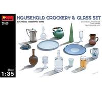 MiniArt Kit de modélisme 35559 1:35 - Ensemble vaisselle et verres, réplique fidèle, non laqué