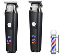 Household Digital Display Professional Electric Hair Clipper Set, Maquinas De Cortar Pelo Profesionales Wall, Digital Gap Trimmer Blade, For Nose, Body, Face & Mustache (S#2 PCS)