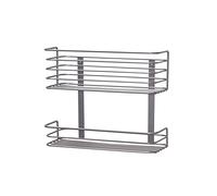 Household Essentials 1228-1 Double Basket Door Mount Cabinet Organizer | Mounts to Solid Cabinet Doors or Wall