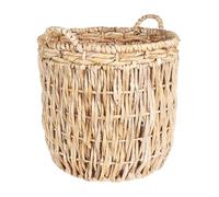 Household Essentials Grand Panier de Rangement Rond en Osier Marron 48 x 63 cm