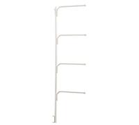Household Essentials Hinge It Clutterbuster Four Bar Hanging Valet Clothing and Linen Rack, White