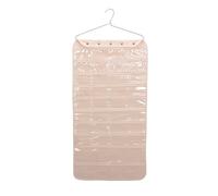 Household Essentials Organiseur de bijoux et d'accessoires à suspendre à 80 poches, toile naturelle