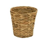 Household Essentials Woven Water Hyacinth Wicker Waste Basket, Natural