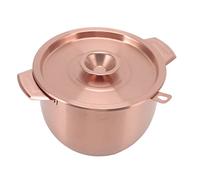 Household Oil Filter Pot Stainless Steel Strainer Storage Tank Kitchen Accessory with Filter Net Lid for Cooking Oil Coconut Frying Non Stick 2.8L (Pink Gold)