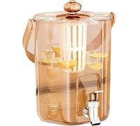 Household Refrigerator Cold Water Kettle with Faucet Cold Water Kettle with Tea Strainer Fruit Tea Beverage Bucket(B)
