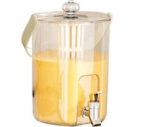 Household Refrigerator Cold Water Kettle with Faucet Cold Water Kettle with Tea Strainer Fruit Tea Beverage Bucket(A)