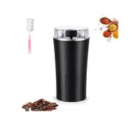 Household Superfine Grinder, Coffee and Spice Grinder Electric, 8-Blade Steel Cutter, One-Touch Stainless Steel Pulverizer for Grains Corn Wheat and Spices (Black)