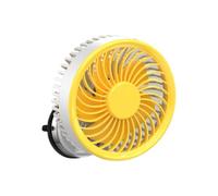 Household Ventilateur mural portable USB Air Circulator | 3000 mAh Rechargeable Aspiration Cup Modèle with Strong Breeze Setting, Silent Compact Cooling Solution for Warehouse Factory Bedroom Garage