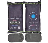 Housekeeper Lot de 2 sacs déshumidificateurs réutilisables XL de 1 kg - Absorbeur d'humidité en gel de silice avec tapis antidérapant pour voiture, caravane, maison et bateau - Élimine la condensation