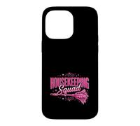Housekeeping Squad Plumeau Rose Coque pour iPhone 14 Pro Max