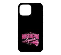 Housekeeping Squad Plumeau Rose Coque pour iPhone 16 Pro Max