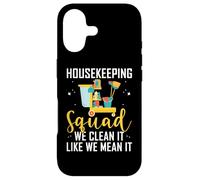 Housekeeping Squad T-Shirt We Clean It Like We Mean It Coque pour iPhone 17
