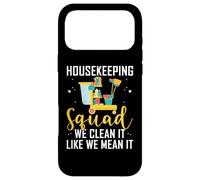 Housekeeping Squad T-Shirt We Clean It Like We Mean It Coque pour iPhone 17 Pro Max