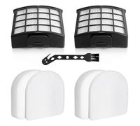 HOUSEMAX AZ3900 Filtre de rechange pour aspirateur vertical filaire Shark PowerDetect AZ3900UKT AZ3900UKTBK, 2 filtres HEPA et 2 filtres en mousse et feutre