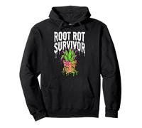 Houseplant Lover Root Rot Survivor Funny Gardening Slogan Sweat à Capuche