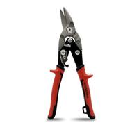 HOUSERAN Cisaille à Tôle 25 cm Droite, Coupe à Droite, Cisaille Métal Professionnelle en Acier CR-MO avec Double Levier, Graduations et Verrouillage - Pour Tôle Acier, Zinc, Plastique