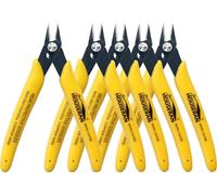 HOUSERAN Lot de 5 pinces coupantes affleurantes de 12,7 cm avec ressort, pince coupante latérale, mini coupe-fil pour la fabrication de bijoux, modèles en plastique, attaches zippées, appareils