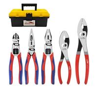 Houseran Lot de 5 pinces : pince à rotule coulissante et universelle, pince coupante latérale pour bricolage et usage domestique