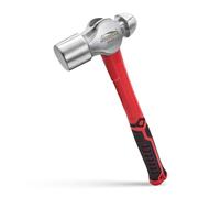 HOUSERAN Marteau à Panne Ronde 1100g/33cm - Marteau de Forgeron en Acier au Carbone Poignée Antidérapante pour Travaux Métal Réparation Charpente