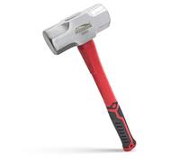 HOUSERAN Massette 1,62 kg - Massette Robuste en Acier Forgé avec Poignée Antidérapante pour Bâtiment, Jardinage et Bricolage