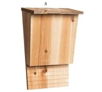 Houses de Chauves-Souris en Bois - Grande boîte de Chauve-Souris Lourde, à l'épreuve des intempéries, vissée | Refuge de Chauve-Souris Non traité pour la décoration des fenêtres du Jardin