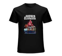 Houses & Humans T-Shirt Black Unisex Mens Tees L