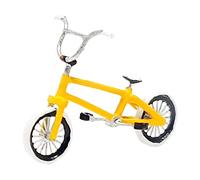 HouseVibe Modèle de Vélo Miniature en Résine Jaune, Décoration de Bureau Collection Figurine Art, Mini Vélo de Route 3 cm