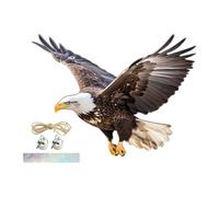 HouseVibe Ornement d'aigle à suspendre - Panneau plat 2D - Décoration de jardin pour ferme, clôture, cour, extérieur - Dissuasion des oiseaux - Style B