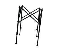 HouseVibe Pied de table pliable extensible, rehausseur léger et pliable, remplacement en acier réglable pour cuisine, table d'extérieur, bricolage - Noir S