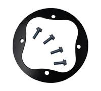 HouseVibe Plaque de renfort de broche de pont 4 boulons en métal Pièces de rechange pour tondeuse à gazon Kit de réparation 16,57 cm de diamètre