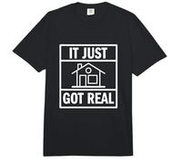 Housewarming It Just Got Real Citation Amusante pour Nouveau propriétaire Comfort Colors Adult Heavyweight T-Shirt