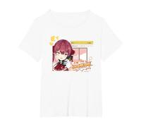 【Houshou Marine】 Holo no Graffiti Greatest Moments T-Shirt, Femme Grandes Tailles, Blanc, 2X