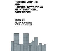 Housing Markets And Housing Institutions: An International Comparison
