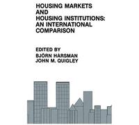 Housing Markets And Housing Institutions: An International Comparison