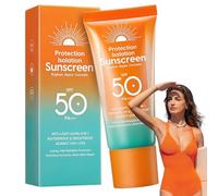 HOUSN 1 Pièces Creme Solaire Visage SPF 50+, Protection UV Intensive Sunscreen, Anti-Âge & Hydratante à l'Acide Hyaluronique, Résistante à l'Eau Sunsreen, 50g