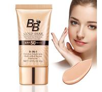 HOUSN BB Creme 9-en-1 SPF 50+, CC Crème Teint Parfait avec Escargot Doré, Base de Maquillage, Anti-Imperfections & Protection Solaire, pour Tous Types de Peau (40g)