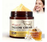 HOUSN Beef Tallow Baume 120g, Suif de Bœuf Biologique et Honey Balm Pur, Hydratation Intensive pour Visage, Corps et Mains, Adapté à Tous Types de Peau