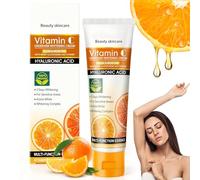 HOUSN Creme Eclaircissante, Crème Blanchissante pour Aisselles, Coudes, Genoux - Creme Decolorante Corps pour Éclaircissement, Hydratation, Légère et Portable, Vitamine C